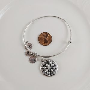 Alex and Ani Rafaelian Silver Compass Bracelet